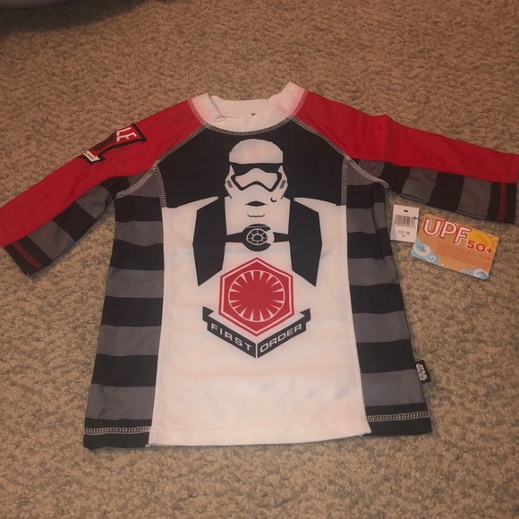 NWT Star Wars Storm Trooper Rashguard Size 7/8 - Picture 2 of 6
